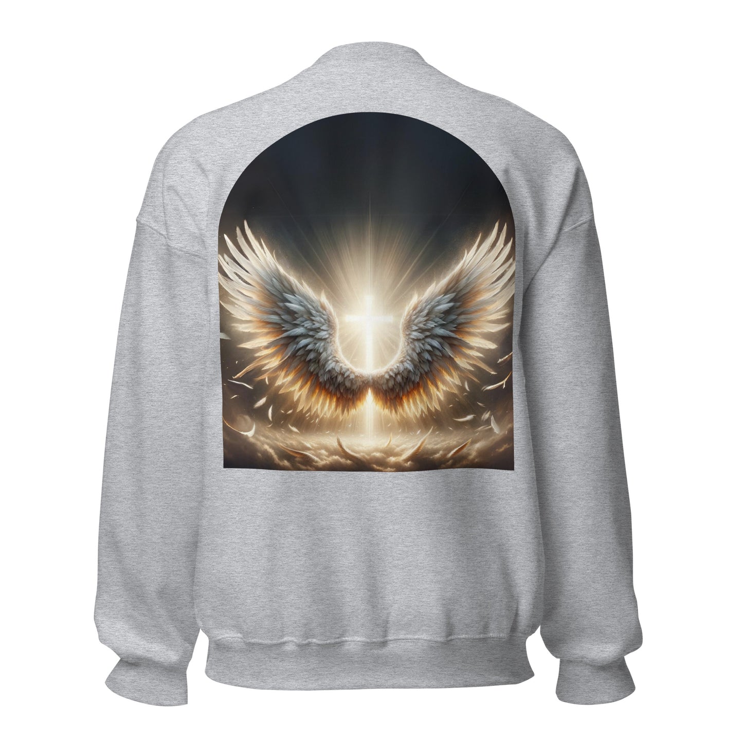 angel wings sweatshirt grey