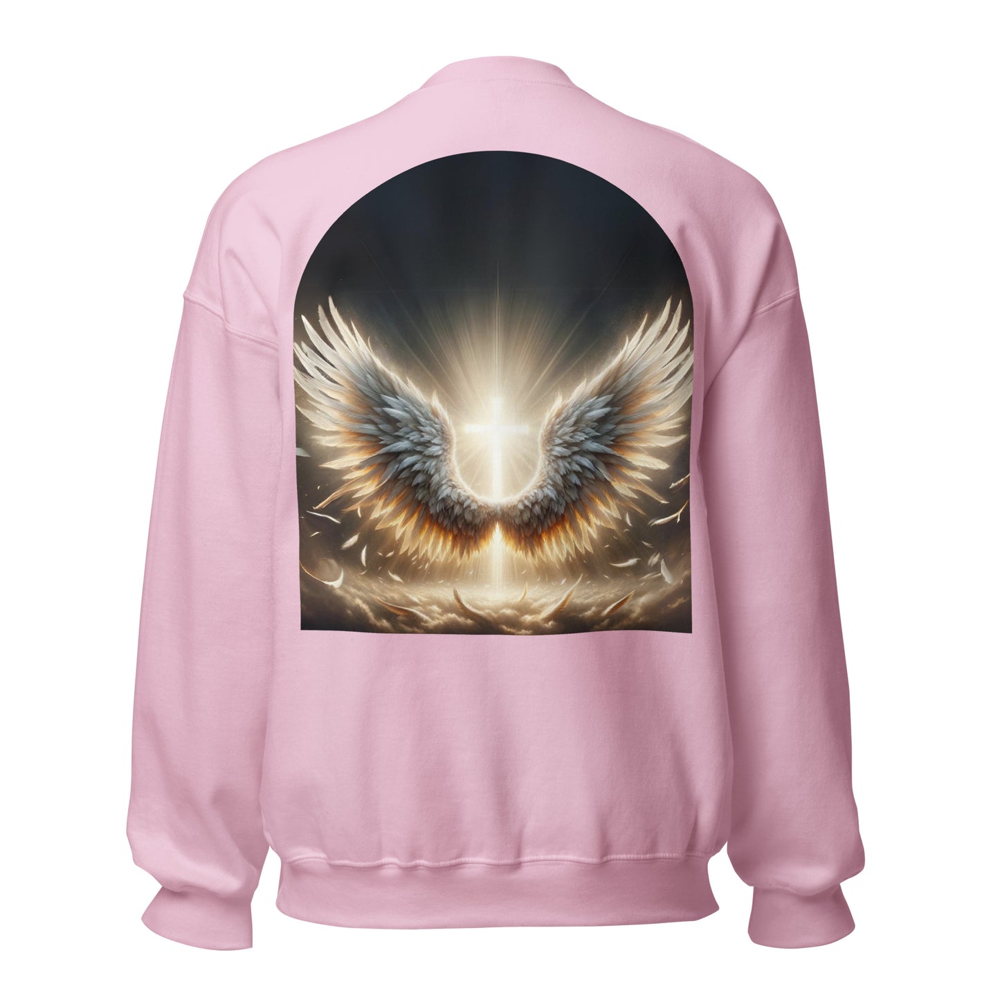 angel wings sweatshirt pink