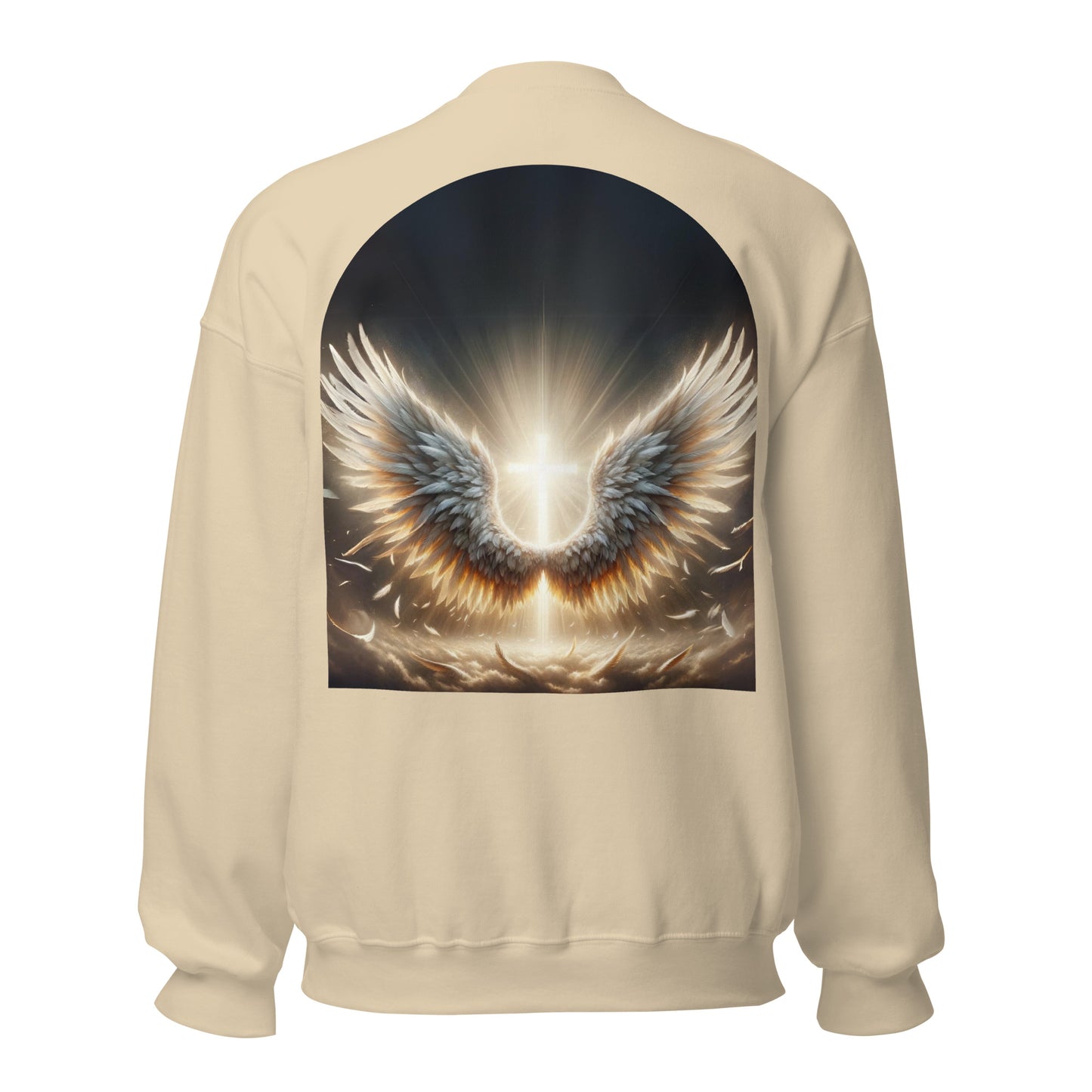 angel wings sweatshirt sand