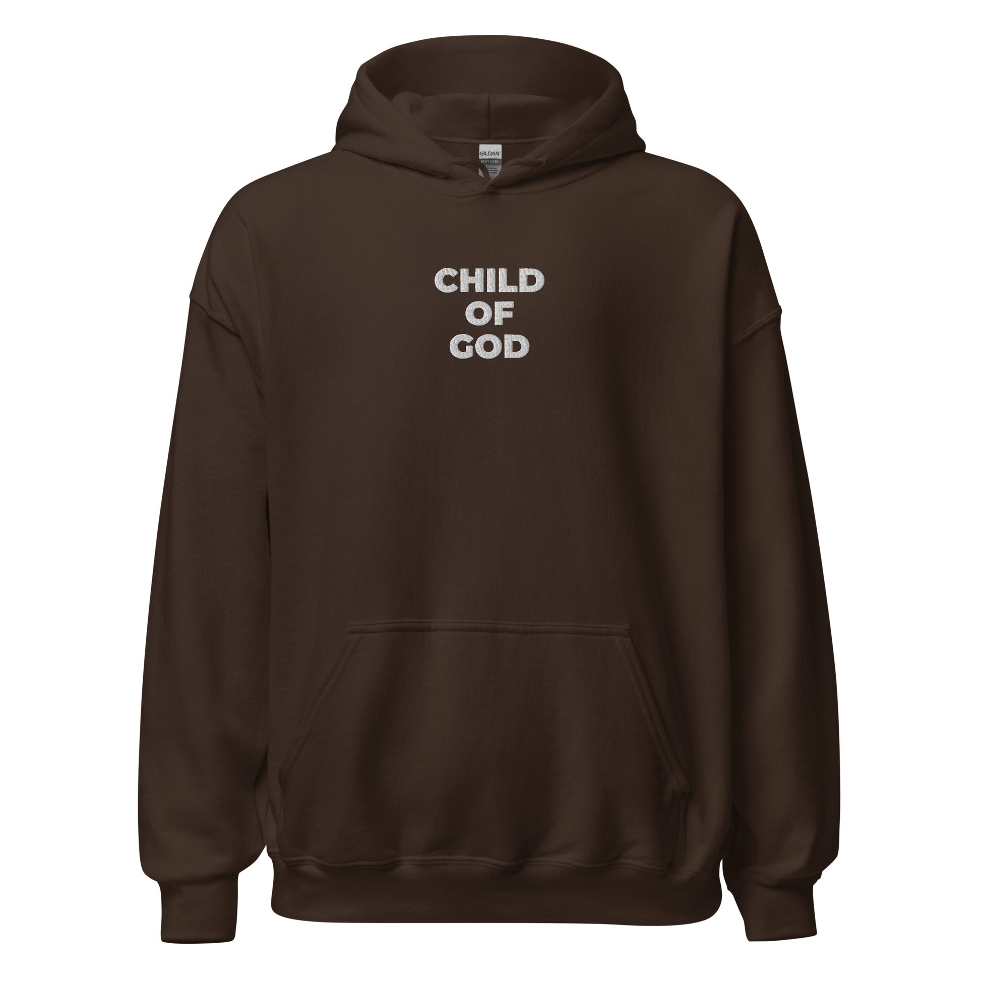 child of god hoodie chocolate