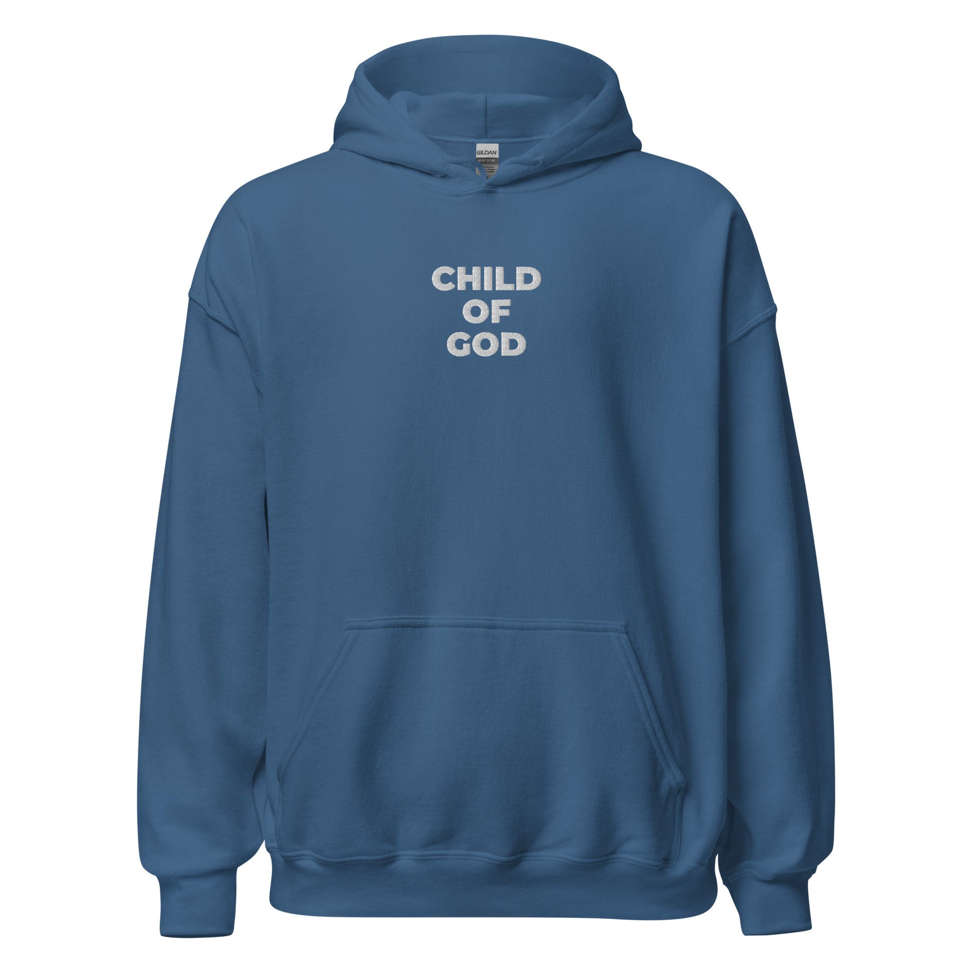 child of god hoodie indigo