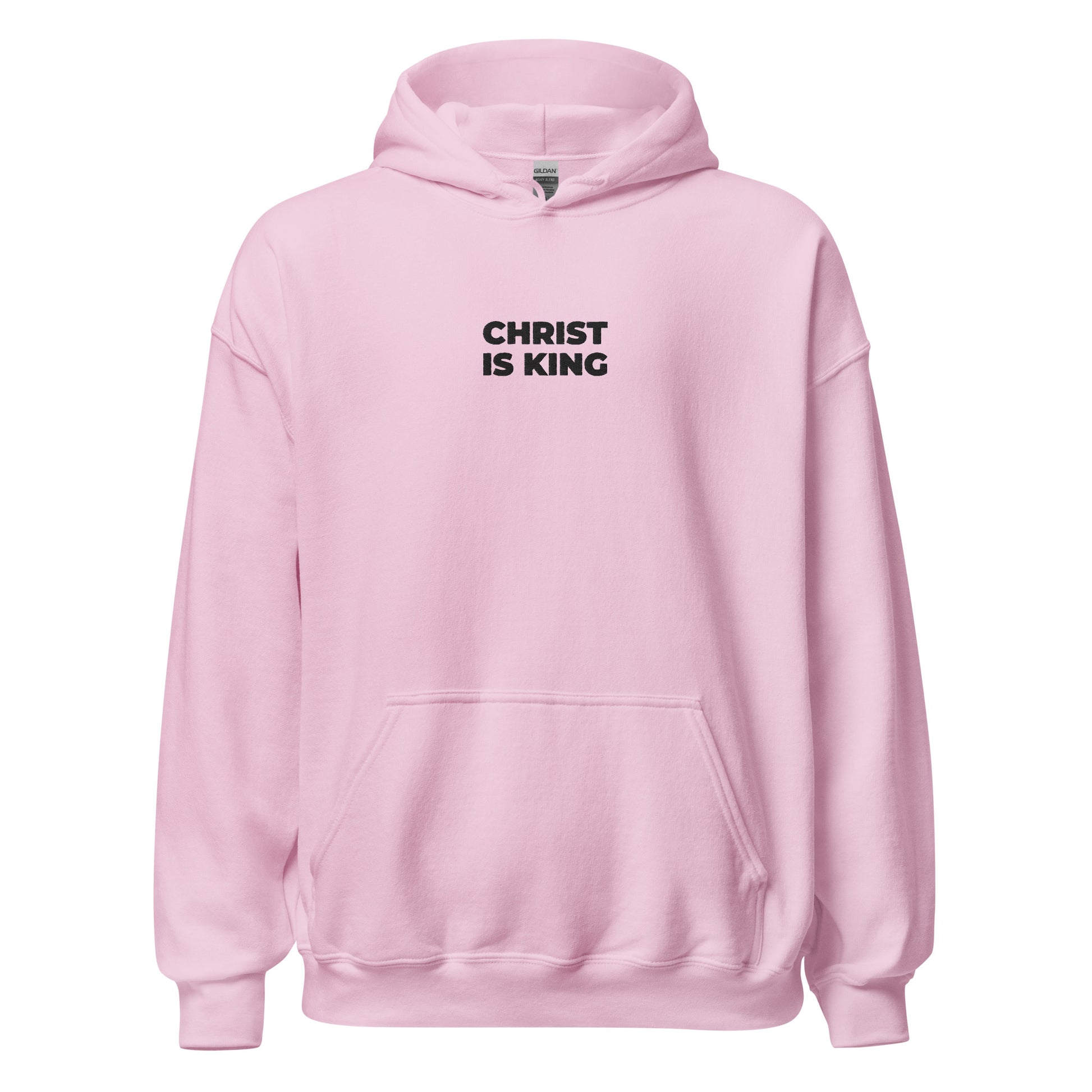 christ is king hoodie pink