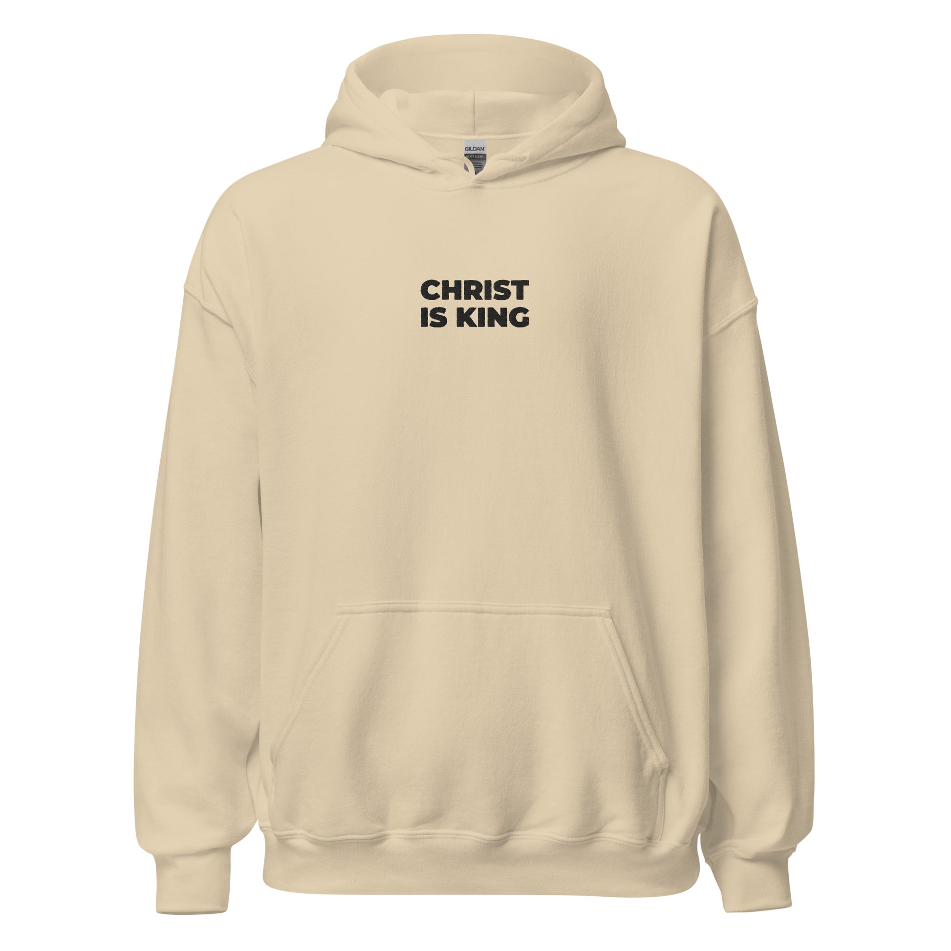 christ is king hoodie sand