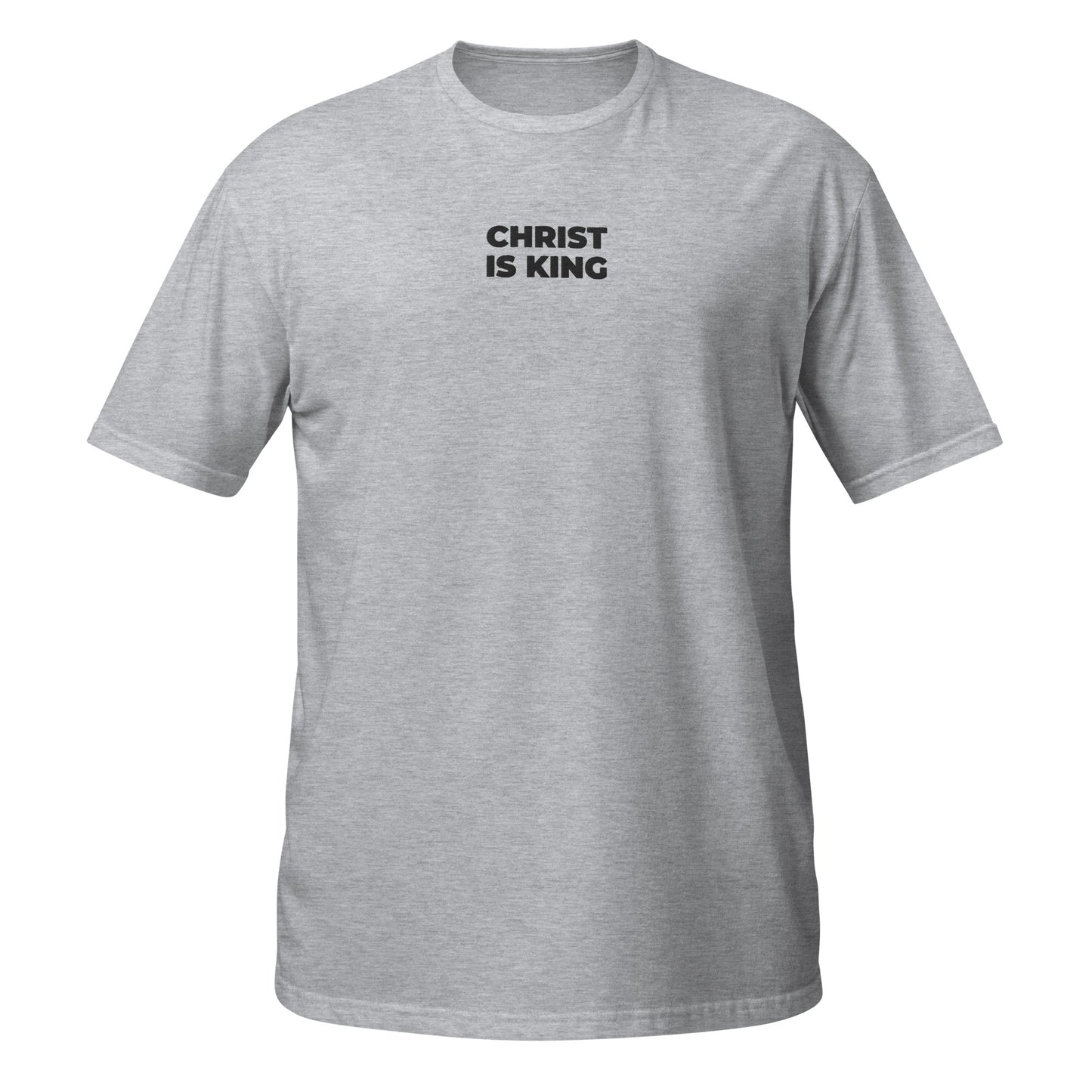 christ is king shirt grey