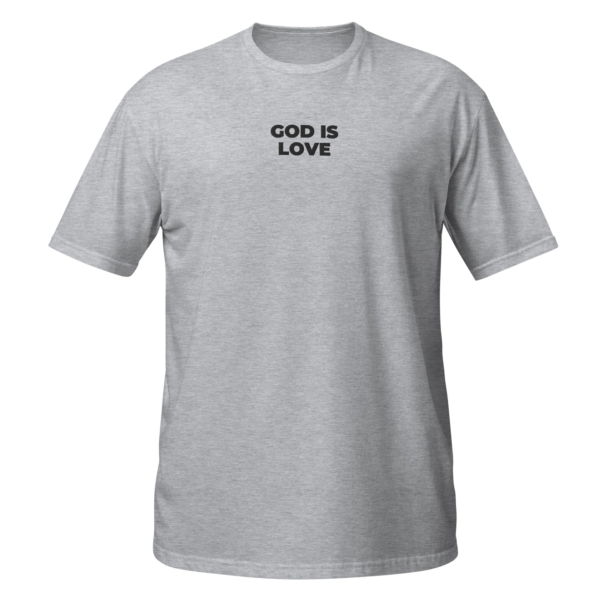 god is love shirt grey