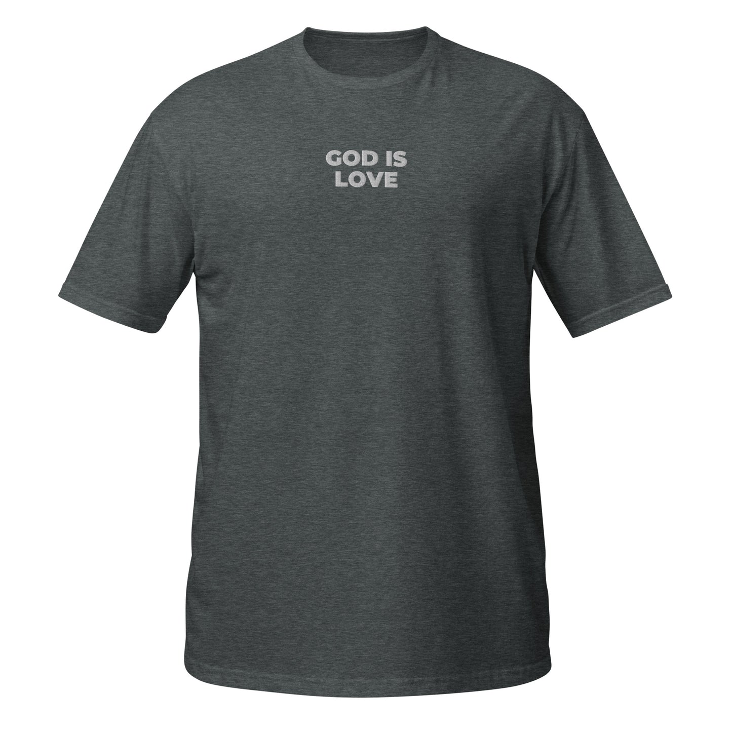 god is love shirt heather