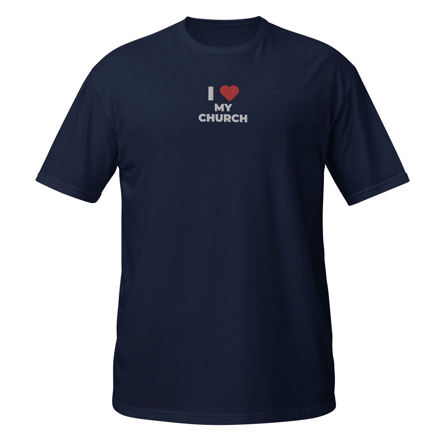 i love my church shirt navy