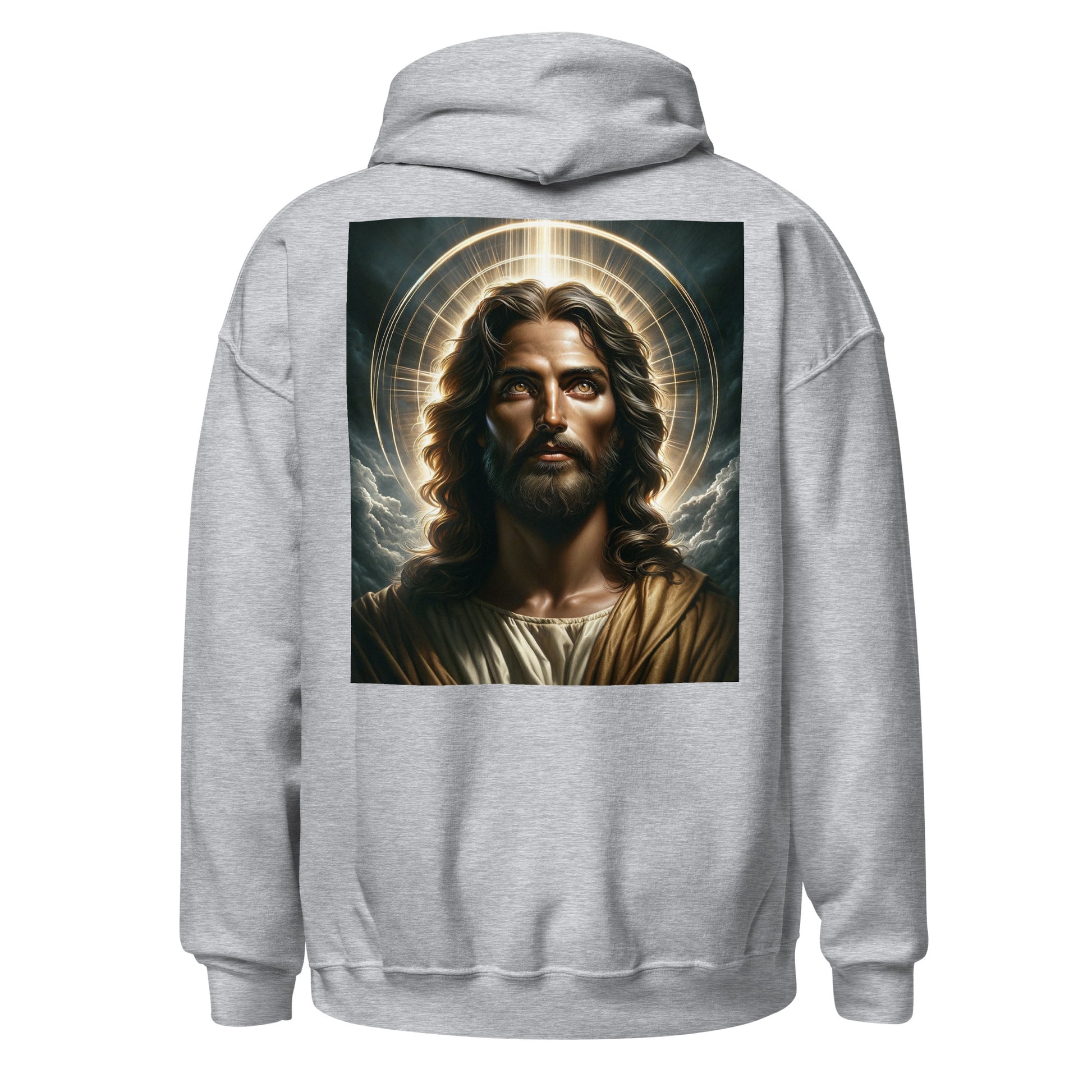 jesus christ hoodie grey