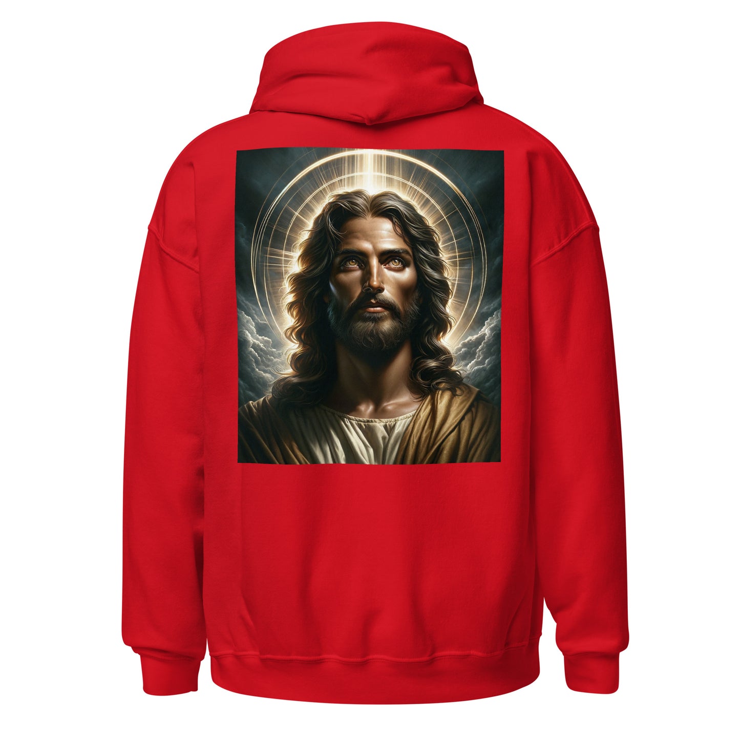 jesus christ hoodie red