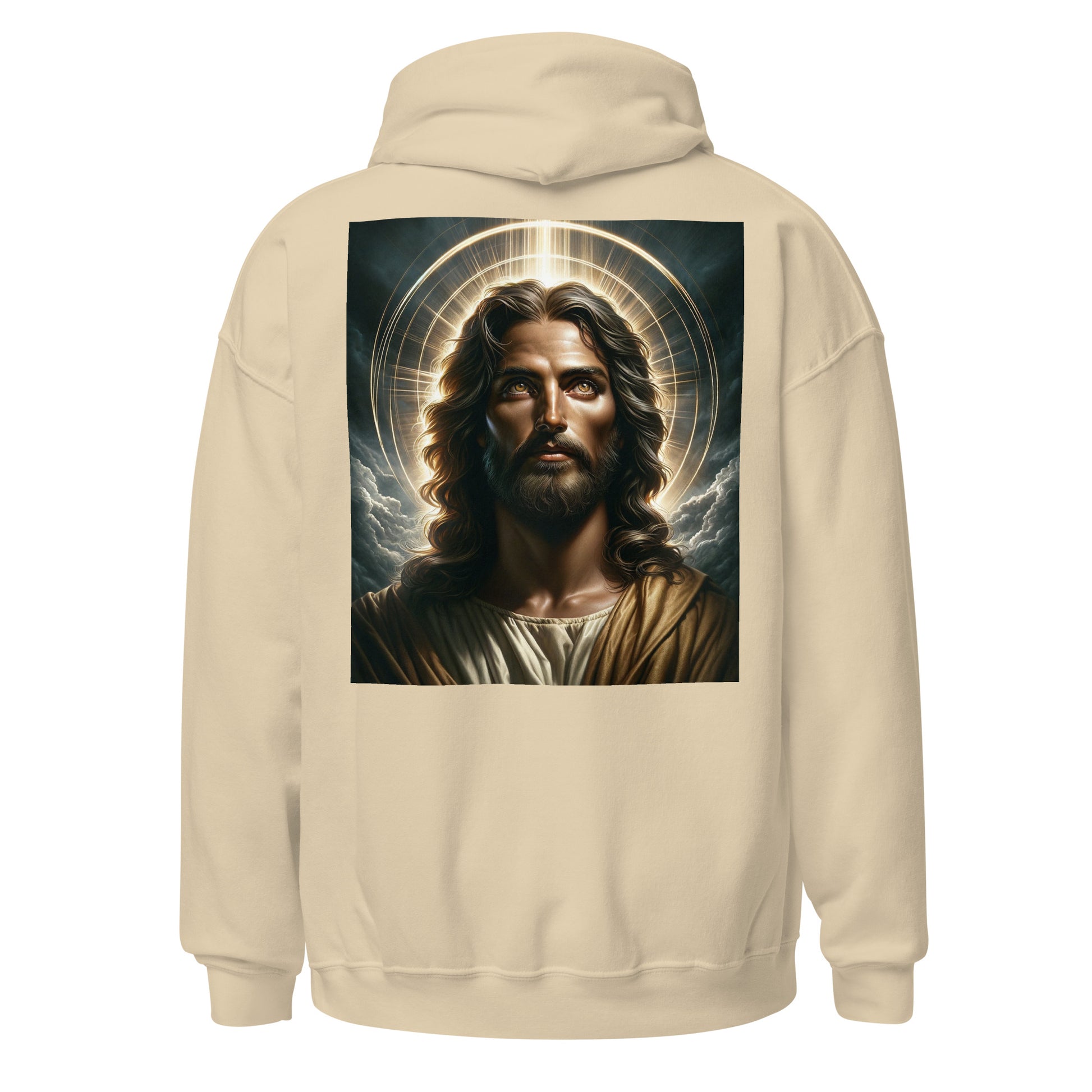 jesus christ hoodie sand