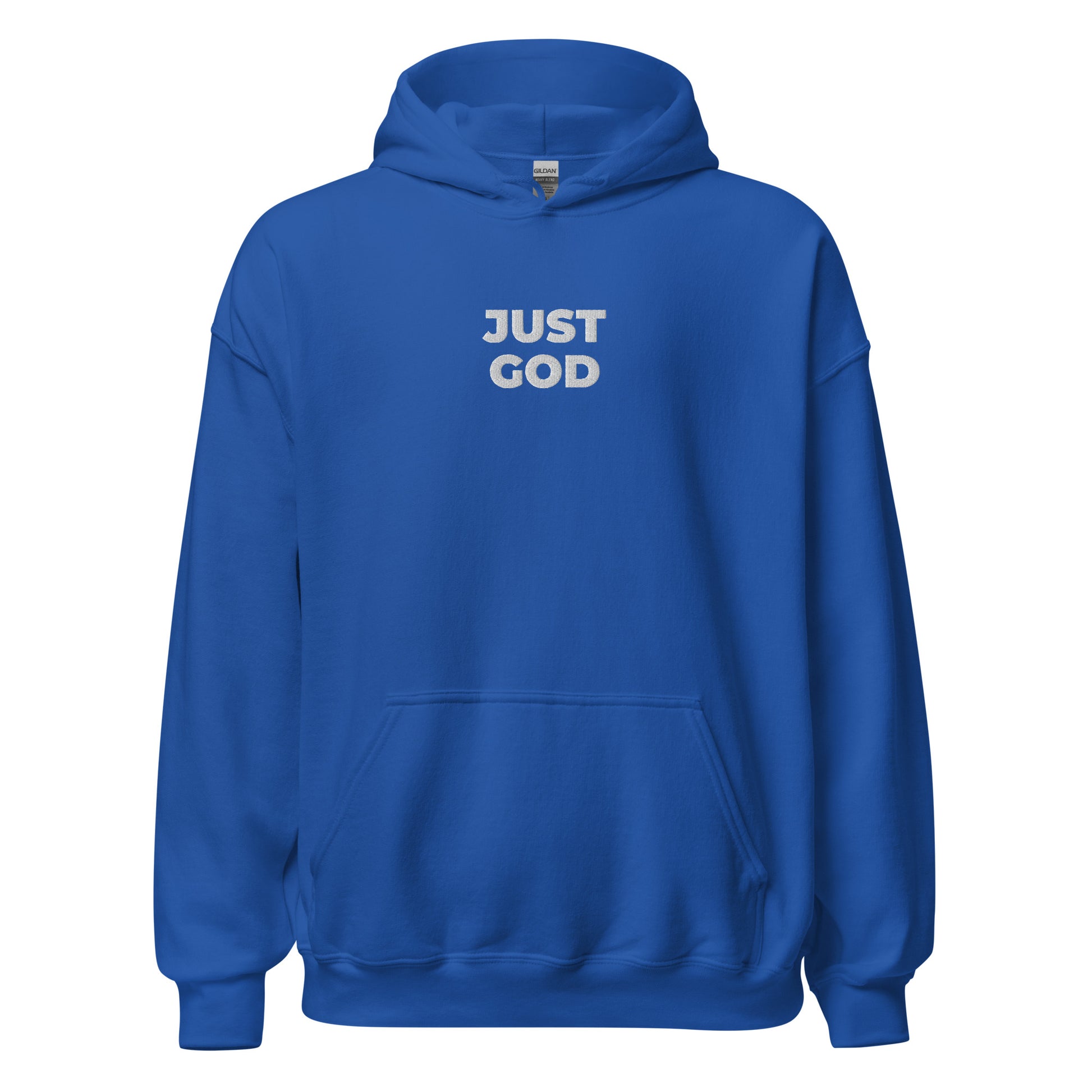 just god hoodie blue