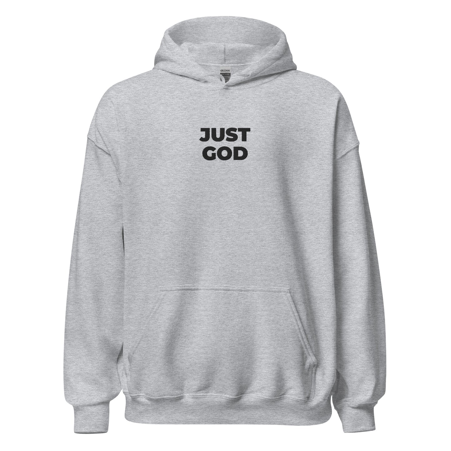 just god hoodie grey