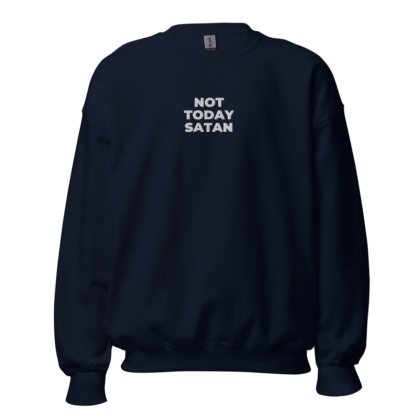 not today satan sweatshirt navy