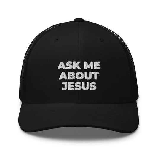 ask me about jesus hat