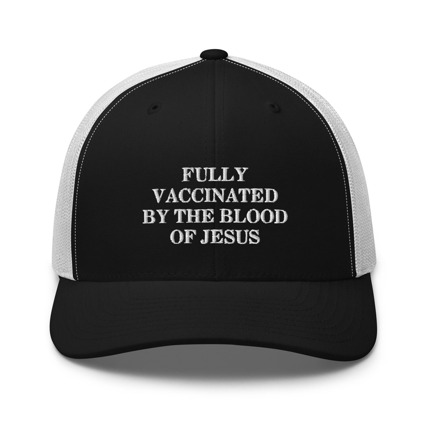 Fully Vaccinated by The Blood of Jesus Hat