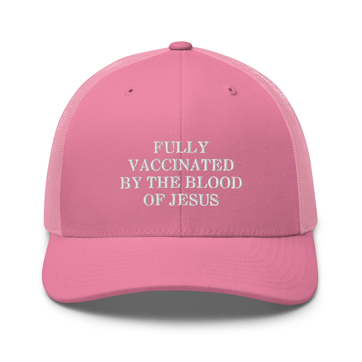 Fully Vaccinated by The Blood of Jesus Hat