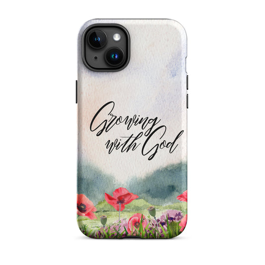 growing with god phone case