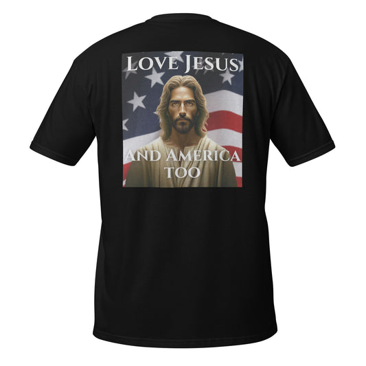 Love Jesus And America Too Shirt