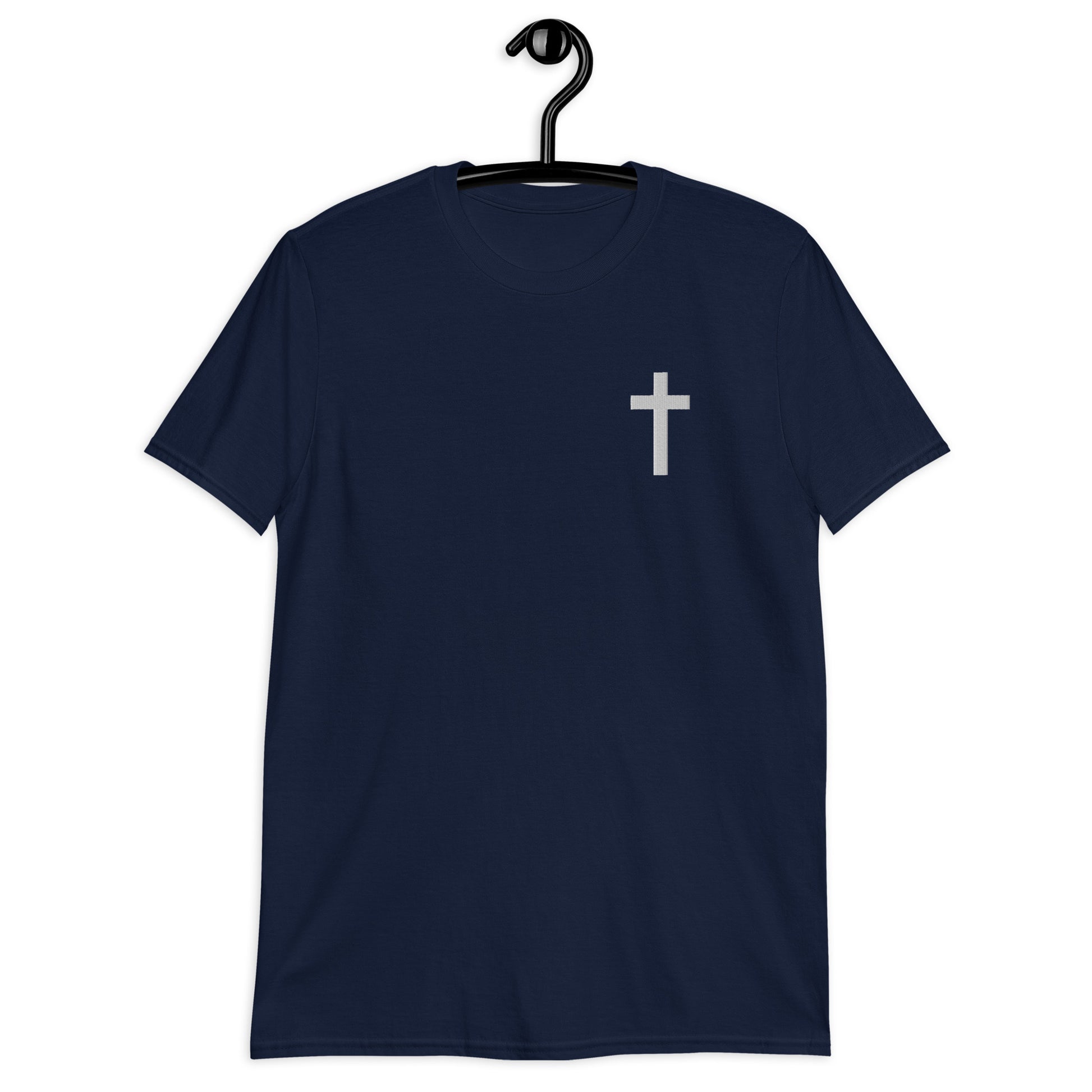 christian t shirt navy